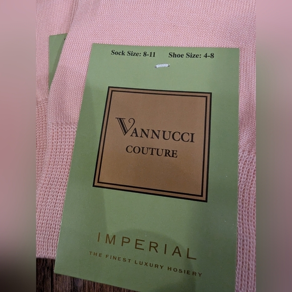NWT Vannucci Couture pink Imperial Cotton Dress socks 3 pairs Women's shoe 6-10 - Picture 3 of 9